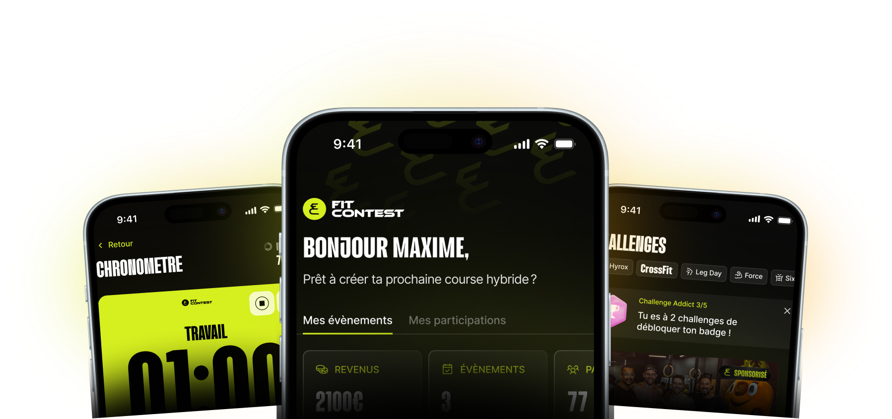 Passe à l'action et met ta salle en salle en ébullition avec ta première course hybride